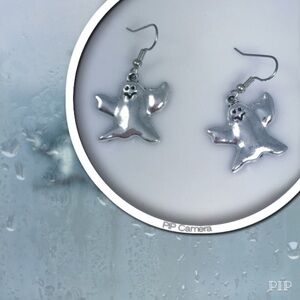 Pewter Ghost Earrings
